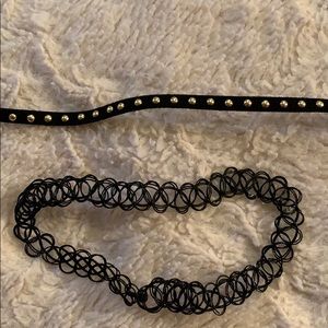2 chocker necklaces !